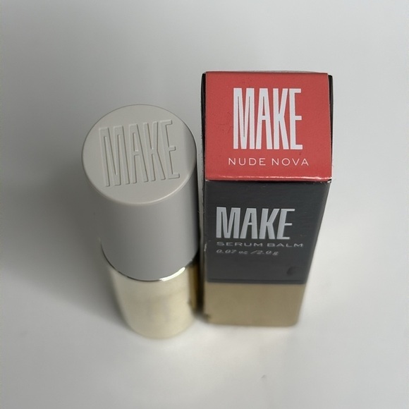 Make Beauty Serum Balm Hydrating Lip Treatment Nude Nova NWT Full Size - Picture 3 of 3
